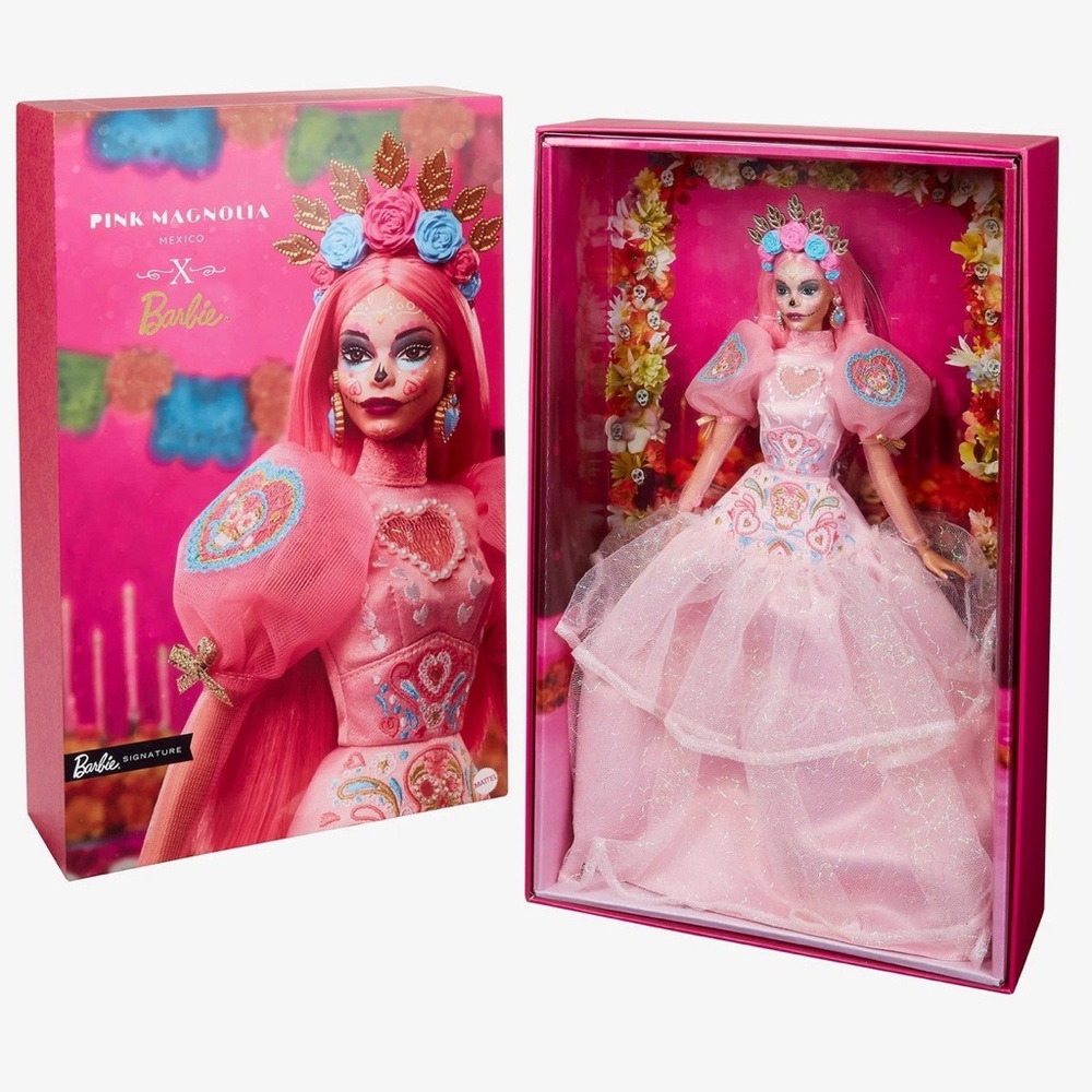 New! Mattel Barbie 2023 Dia De Muertos Barbie x Pink Magnolia Doll